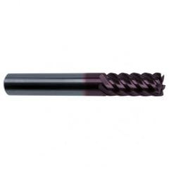 1/2" Dia. - 3" OAL - 6 FL 45 Helix Firex Carbide End Mill - Eagle Tool & Supply