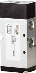 ARO/Ingersoll-Rand - 1/4" Inlet x 1/4" Outlet, Pilot Actuator, Spring Return, 2 Position, Body Ported Solenoid Air Valve - 0.7 CV, 3 Way, 140 psi, 122° Max Temp, 15° Min Temp - Eagle Tool & Supply