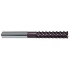 1/2" Dia. - 4-1/2" OAL - 45° Helix Firex Carbide End Mill - 6 FL - Eagle Tool & Supply