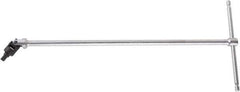 Beta - 10mm Hex, Sliding T-Handle, Swivel Hex Key - 17-1/4" OAL, Steel, Metric System of Measurement - Eagle Tool & Supply