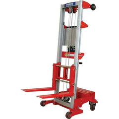 Wesco Industrial Products - 500 Lb Capacity, 70" Lift Height, Hand Winch Manually Operated Lift - Eagle Tool & Supply