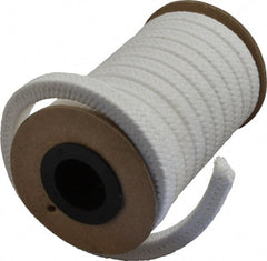 Made in USA - 3/8" x 8.4' Spool Length, PTFE/Sanitary Compression Packing - Eagle Tool & Supply