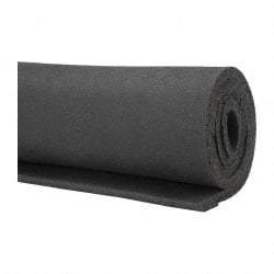 Value Collection - 36" Wide, Natural Foam Rubber Foam Sheet - 45 to 55 Durometer, Black, -40 to 160°F, Cut-to-Length - Eagle Tool & Supply