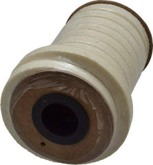 Made in USA - 3/8" x 12.1' Spool Length, PTFE/Synthetic Fiber Compression Packing - 1,500 Max psi, -80 to 450° F, White - Eagle Tool & Supply