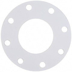 Made in USA - 4" Pipe, Flange Gasket - Gore-Tex GR, White, 1/16" Thick - Eagle Tool & Supply