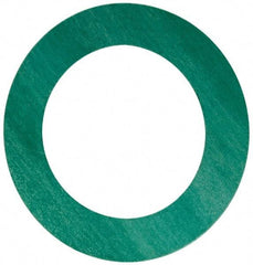 Made in USA - 4" Pipe, 4-1/2" ID x 6-7/8" OD Flange Gasket - Fiberglass/Aramid Fiber, Green/White, 1/8" Thick - Eagle Tool & Supply
