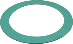 Made in USA - 6" Pipe, 6-5/8" ID x 8-3/4" OD Flange Gasket - Fiberglass/Aramid Fiber, Green/White, 1/8" Thick - Eagle Tool & Supply