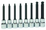 8 Piece - 3/8" Drive - Ball Hex Long Bit Socket Set - Eagle Tool & Supply