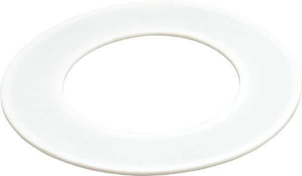 Made in USA - 4" Pipe, 4" ID x 6-7/8" OD Flange Gasket - PTFE, White, 3/32" Thick - Eagle Tool & Supply