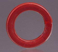 Made in USA - 4-7/8" ID x 5-29/32" OD Flange Gasket - PTFE, Red, 1/4" Thick - Eagle Tool & Supply