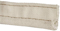 Made in USA - 3/4" Bulb Diam, 2-1/2" Overall Width, Fiberglass Tadpole Gasketing - 100' Long, White - Eagle Tool & Supply