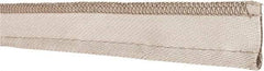Made in USA - 3/8" Bulb Diam, 1-1/2" Overall Width, Silica Tadpole Gasketing - 25' Long, Tan - Eagle Tool & Supply