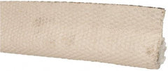 Made in USA - 3/4" Bulb Diam, 1-1/2" Overall Width, Rubber Head Coating, Fiberglass Tadpole Gasketing - 50' Long, White - Eagle Tool & Supply