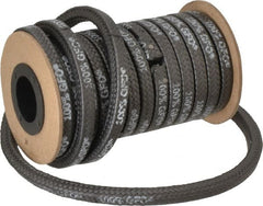 Made in USA - 5/16" x 14.2' Spool Length, 100% GFO Fiber Compression Packing - Eagle Tool & Supply
