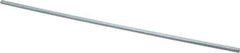 Made in USA - 12" Long, Zinc-Plated Step Key Stock for Shafts - C1018 Steel - Eagle Tool & Supply