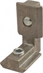 80/20 Inc. - 32mm Wide, Open Shelving Inside to Outside Hidden Corner Connector - Zinc, Clear Finish, 38mm Long, Use with 45 Series - Eagle Tool & Supply