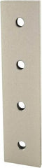 80/20 Inc. - 40mm Wide, Open Shelving 4 Hole Joining Strip - Aluminum, Clear Anodized Finish, 160mm Long, Use with 40 Series & Bolt Kit 75-3422 - Eagle Tool & Supply