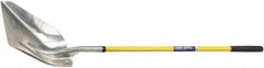 Ability One - 19" High x 15-1/4" Wide Round Steel Shovel - 51" Long Fiberglass Straight Handle - Eagle Tool & Supply