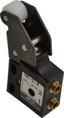 ARO/Ingersoll-Rand - 0.09 CV Rate, 3 Way Mini Mechanical Valve - 5/32" NPT Inlet, 5/32" NPT Outlet, 150 Max psi - Eagle Tool & Supply