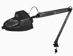 Value Collection - 40 Inch, Swing Arm, Clamp on, Incandescent, Black, Magnifying Task Light - 13 Watt, 1.75x Magnification, 3-1/2 Inch Wide, 3-1/2 Inch Long - Eagle Tool & Supply