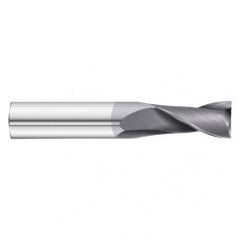 8mm Dia. x 64mm Overall Length 2-Flute Square End Solid Carbide SE End Mill-Round Shank-Center Cut-TiAlN - Eagle Tool & Supply