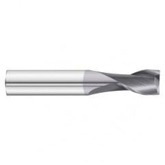 7/16 Dia. x 2-3/4 Overall Length 2-Flute Square End Solid Carbide SE End Mill-Round Shank-Center Cut-TiAlN - Eagle Tool & Supply