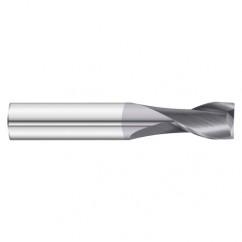 1" Dia. x 4 Overall Length 2-Flute Square End Solid Carbide SE End Mill-Round Shank-Center Cut-TiAlN - Eagle Tool & Supply
