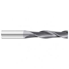 3/16 Dia. x 3 Overall Length 2-Flute Square End Solid Carbide SE End Mill-Round Shank-Center Cut-TiAlN - Eagle Tool & Supply