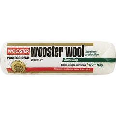 Wooster Brush - 1/2" Nap, 14" Wide Paint Roller - Semi-Rough Texture, Synthetic Knit - Eagle Tool & Supply