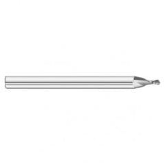 .0270 x .0810 x 1-1/2 2 Flute Ball Nose Sub-Miniature End Mill- Series 3215SM - Eagle Tool & Supply