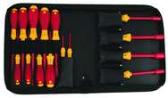 Insulated Slotted 2.0 - 8.0mm Phillips #1 - 3 Inch Nut Drivers 1/4" - 1/2". 15 Piece in Carry Case - Eagle Tool & Supply