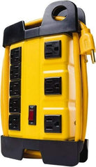 Woods PRO - 6 Outlets, 125 Volts, 15 Amps, 10' Cord, Power Outlet Strip - Keyhole Mount, 5-15 NEMA Configuration, 14-3/4" Strip, cULus - Eagle Tool & Supply