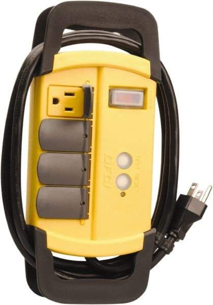 Woods PRO - 4 Outlets, 125 Volts, 15 Amps, 6' Cord, Power Outlet Strip - Keyhole Mount, 5-15 NEMA Configuration, 10-1/4" Strip, cULus - Eagle Tool & Supply