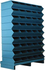 Stackbin - 9 Bin, Shelving Unit with Openings & Base - 37" Wide x 52" High - Eagle Tool & Supply