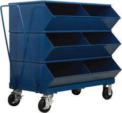 Stackbin - 3 Bin, Shelving Unit with Openings & Base - 37" Wide x 37-7/8" High - Eagle Tool & Supply