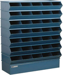 Stackbin - 7 Bin, Shelving Unit with Openings & Base - 37" Wide x 42" High - Eagle Tool & Supply