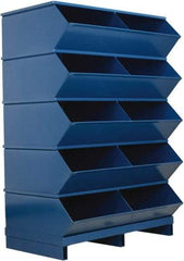 Stackbin - 5 Bin, Shelving Unit with Openings & Base - 37" Wide x 50" High - Eagle Tool & Supply
