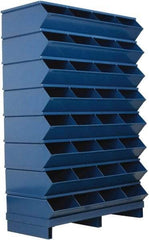 Stackbin - 8 Bin, Shelving Unit with Openings & Base - 37" Wide x 57-3/4" High - Eagle Tool & Supply