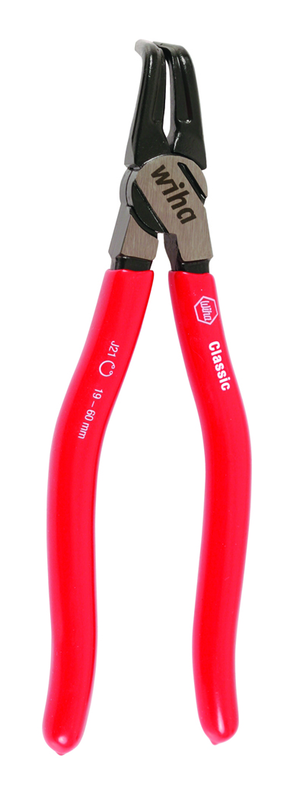 90° Angle Internal Retaining Ring Pliers 1/2 - 1" Ring Range .050" Tip Diameter with Soft Grips - Eagle Tool & Supply