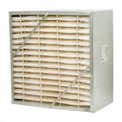 Value Collection - 24" Noml Height x 24" Noml Width x 12" Noml Depth, 65% Capture Efficiency, Rigid Box Air Filter - MERV 11, Synthetic Polypropylene, Integrated Corrosion-Resistant Steel Frame, 2,000 CFM - Eagle Tool & Supply