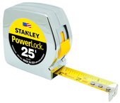 STANLEY® PowerLock® Classic Tape Measure 1" x 25' - Eagle Tool & Supply