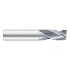 11/16 Dia. x 4 Overall Length 3-Flute Square End Solid Carbide SE End Mill-Round Shank-Center Cut-TiCN - Eagle Tool & Supply
