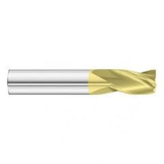 9/32 Dia. x 2-1/2 Overall Length 3-Flute Square End Solid Carbide SE End Mill-Round Shank-Center Cut-TiN - Eagle Tool & Supply