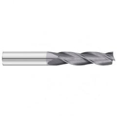 3/8 Dia. x 6 Overall Length 3-Flute Square End Solid Carbide SE End Mill-Round Shank-Center Cut-TiAlN - Eagle Tool & Supply