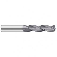 5/16 Dia. x 4 Overall Length 3-Flute Square End Solid Carbide SE End Mill-Round Shank-Center Cut-TiAlN - Eagle Tool & Supply