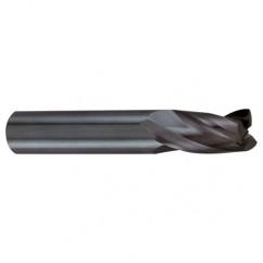 6mm Dia. x 57mm Overall Length 3-Flute Square End Solid Carbide SE End Mill-Round Shank-Center Cut-Firex - Eagle Tool & Supply