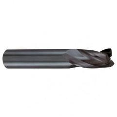 6mm Dia. x 57mm Overall Length 3-Flute Square End Solid Carbide SE End Mill-Round Shank-Center Cut-Firex - Eagle Tool & Supply