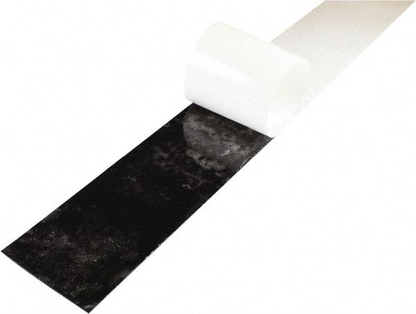 Value Collection - 3/8" Thick x 4" Wide x 36" Long, Adhesive Backed Neoprene Rubber Strip - Stock Length, 60 Shore A Durometer, 1,000 psi Tensile Strength, -20 to 170°F, Black - Eagle Tool & Supply
