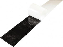 Value Collection - 3/8" Thick x 4" Wide x 36" Long, Adhesive Backed Buna-N Rubber Strip - Stock Length, 40 Shore A Durometer, 1,500 psi Tensile Strength, -40 to 225°F, Black - Eagle Tool & Supply