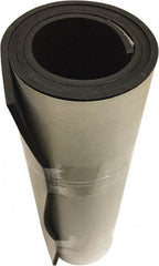 Value Collection - 3/16" Thick x 36" Wide x 10' Long Black Neoprene Rubber Roll - Stock Length, Adhesive Back, 60 Shore A Durometer, 1,000 psi Tensile Strength, -20°F to 170°F - Eagle Tool & Supply